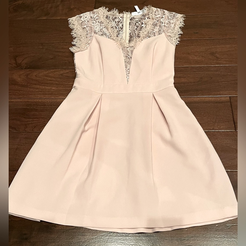BCBG GENERATION Lace Trim Dress